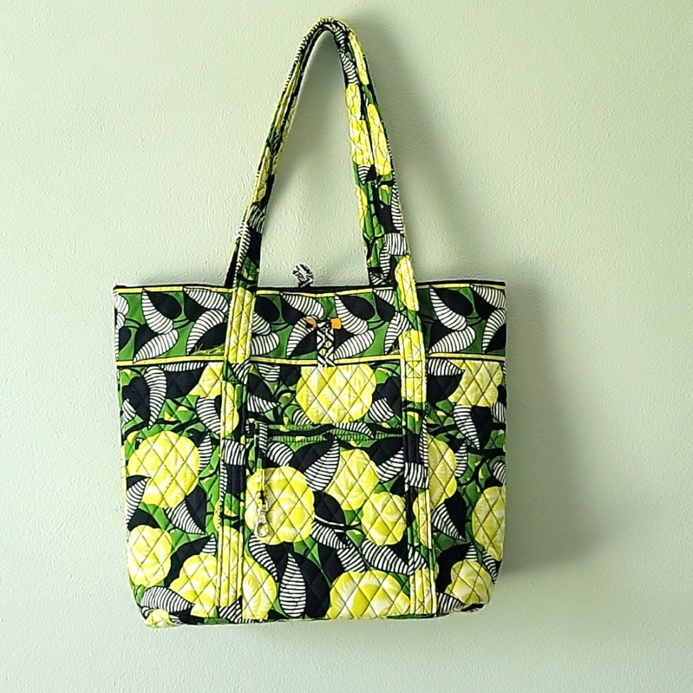 Vera Bradley La Neon Rose Large Tote Travel Bag
